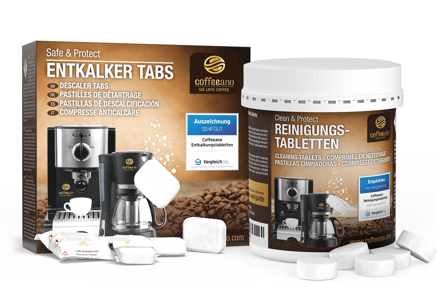 Coffeeano 80 Pastiglie ECO Per Pulizia Macchine Da Caffè – Compatibili Universali - Foto 3